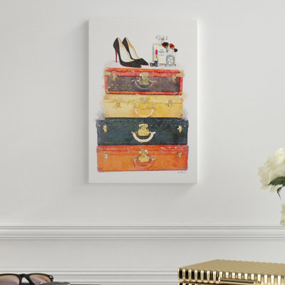 « bagage de la cheminée et maquillage », impression