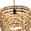 Lustre long Becerril, naturel