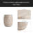 Outdoor/Indoor Lightweight Concrete Side Table