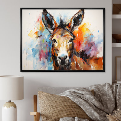 «Abstract Donkey Reverie», art mural sur toile