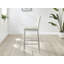 Milton Luxury Breakfast Bar Stool in Quilted Design Velvet Silver Leg - Modern Chic Kitchen-882615807
