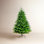 7Ft. Pre-Lit Artificial Luxembourg Pine Christmas Tree With 340 Multicolored Traditional Bulb LED Lights