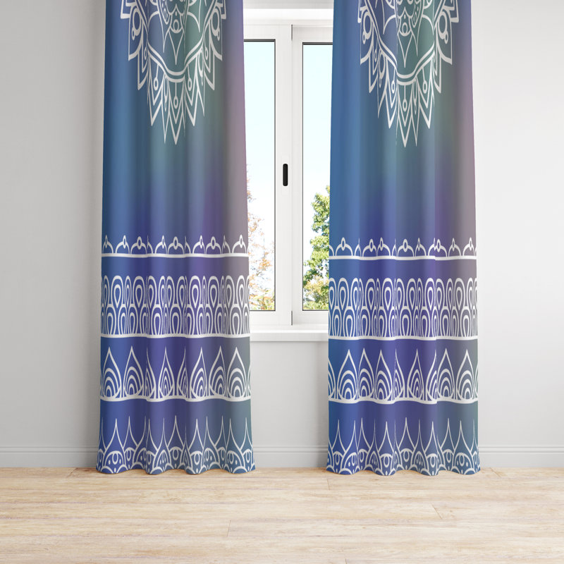 Semi Sheer Curtain Pair, 20" W x 52" L