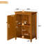 Meuble bas de style Mid-Century de 34,2 po avec tablette ajustable-1951737074