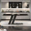 Italian style light luxury rectangular table-107400887