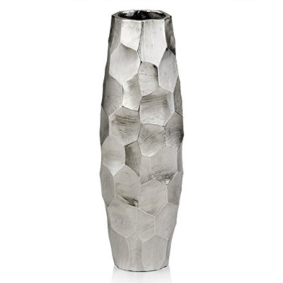 Vase argenté Cairoe Facetado