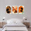 Feuilles tropicales et formes abstraites, art bohème moderne (ensemble de 3)-1043683434
