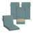 Bleu paon / vert