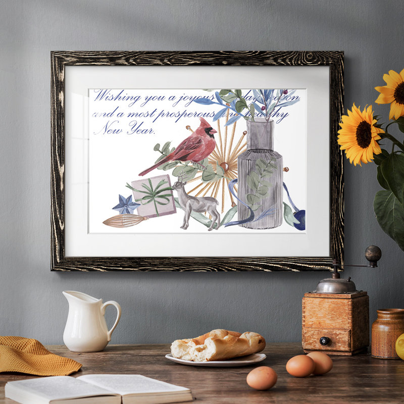 " Warm Wishes Collection A ", 28" H x 42" W, Black