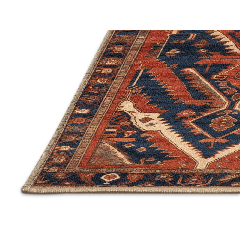 Tapis brun lavable à la machine, Rectangle 6 pi x 9 pi