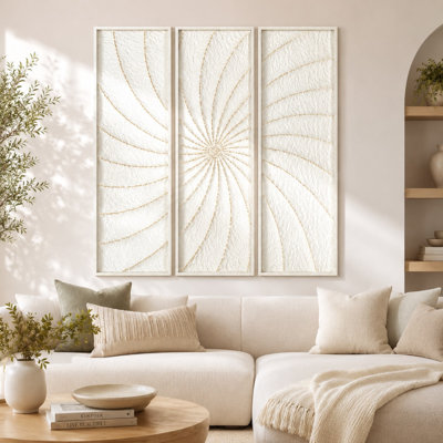 Camille Textured Wall Art Set