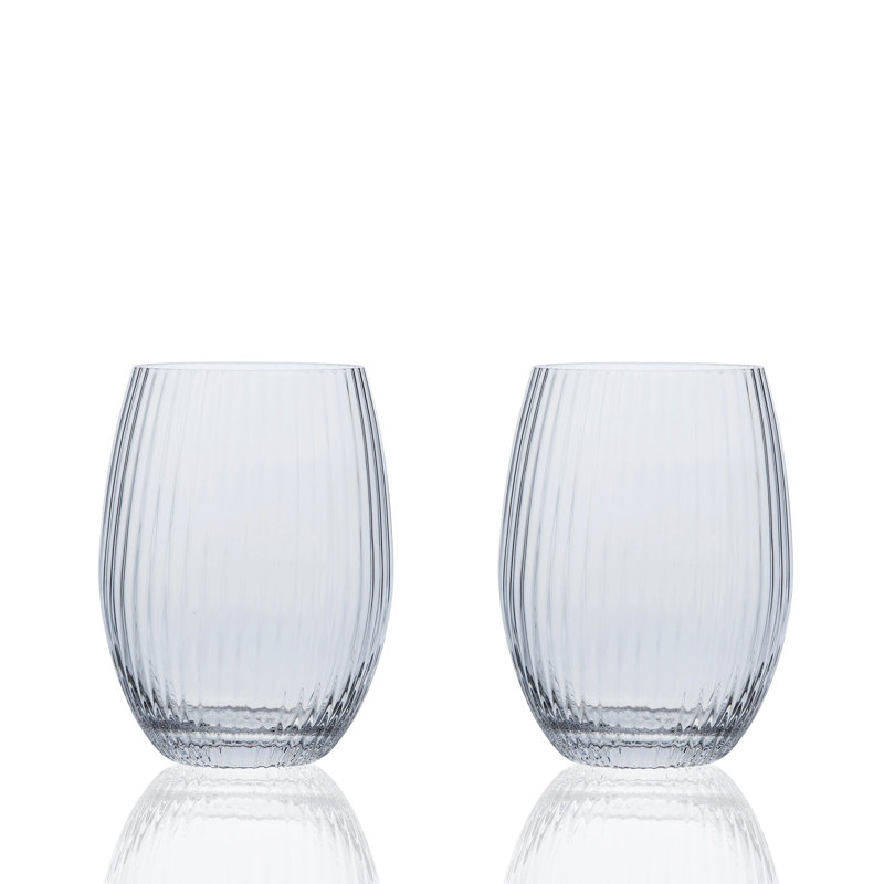 Quinn Handmade Crystal Drinking Glass, Clear