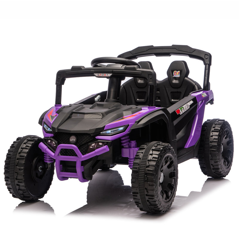 24V Kids Ride On UTV, télécommande 2,4G, Mauve