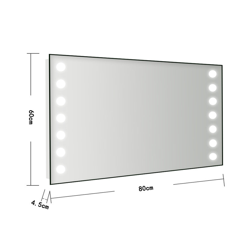 Carolus Glass Flat Wall Mirror