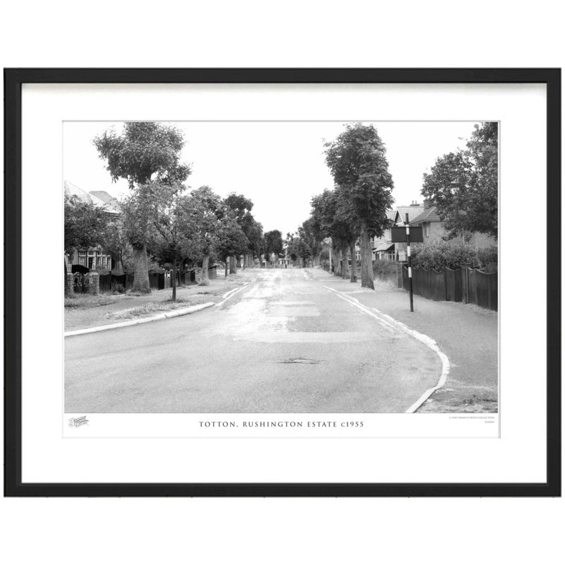 Totton, Rushington Estate C1955 1 Piece Single Picture Frame Wall Art, 40cm H x 50cm W x 2.3cm D