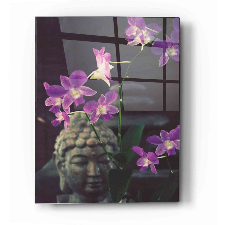 Bungalow Rose Zen Purple Orchids On Plastic / Acrylic by Elena Ray ...