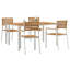 4 - Person Wood Patio Dining Set with-1799434254