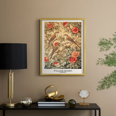 WM MORRIS Series LII Framed Print - Solid Wood