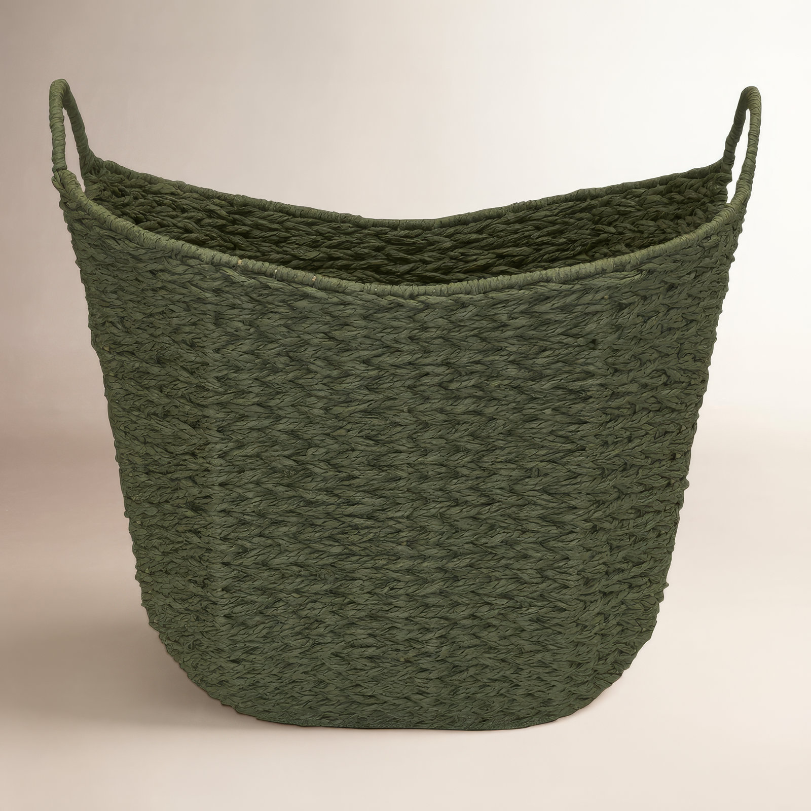 Jute Basket, Olive