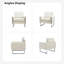 Fauteuil club en velours capitonné l 31,5 po Charo-1226879970