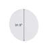 Miroir de salle de bain mural rond 80 cm | Idée de cadeau-908027736