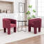 Chaise courbée en velours 29,13 po de hauteur-2142865527
