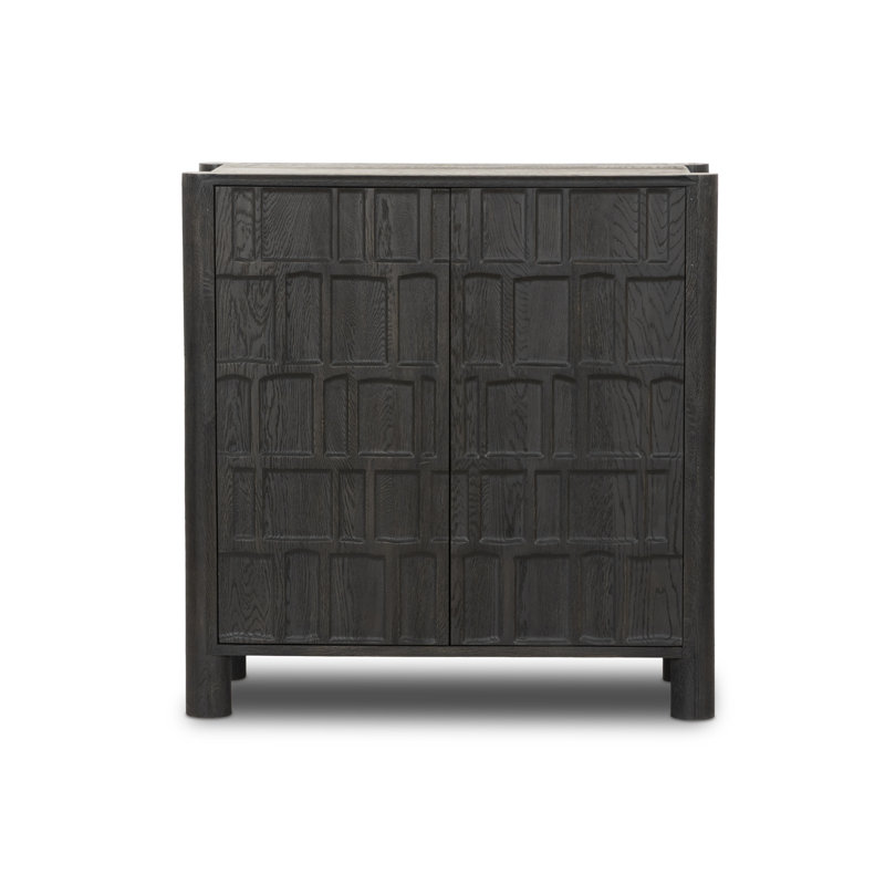 Armoire d'appoint 43 po Junie, Noir, noir, noir, noir
