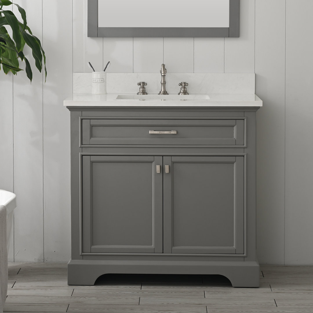 Arruda 36" Single Bathroom Vanity Set Beachcrest Home™ Hardware 