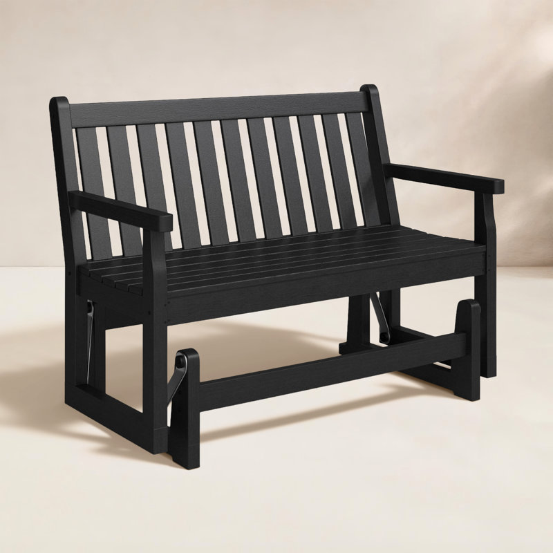 Fauteuil oscillant de 48 po POLYWOOD, Noir