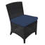 Bella Wicker Armless Outdoor Dining Chair-620172402-620172406