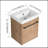 18"Floating Bathroom Vanity With Ceramic Sink-628183677