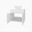 Meuble-lavabo blanc avec 2 portes-1151451254