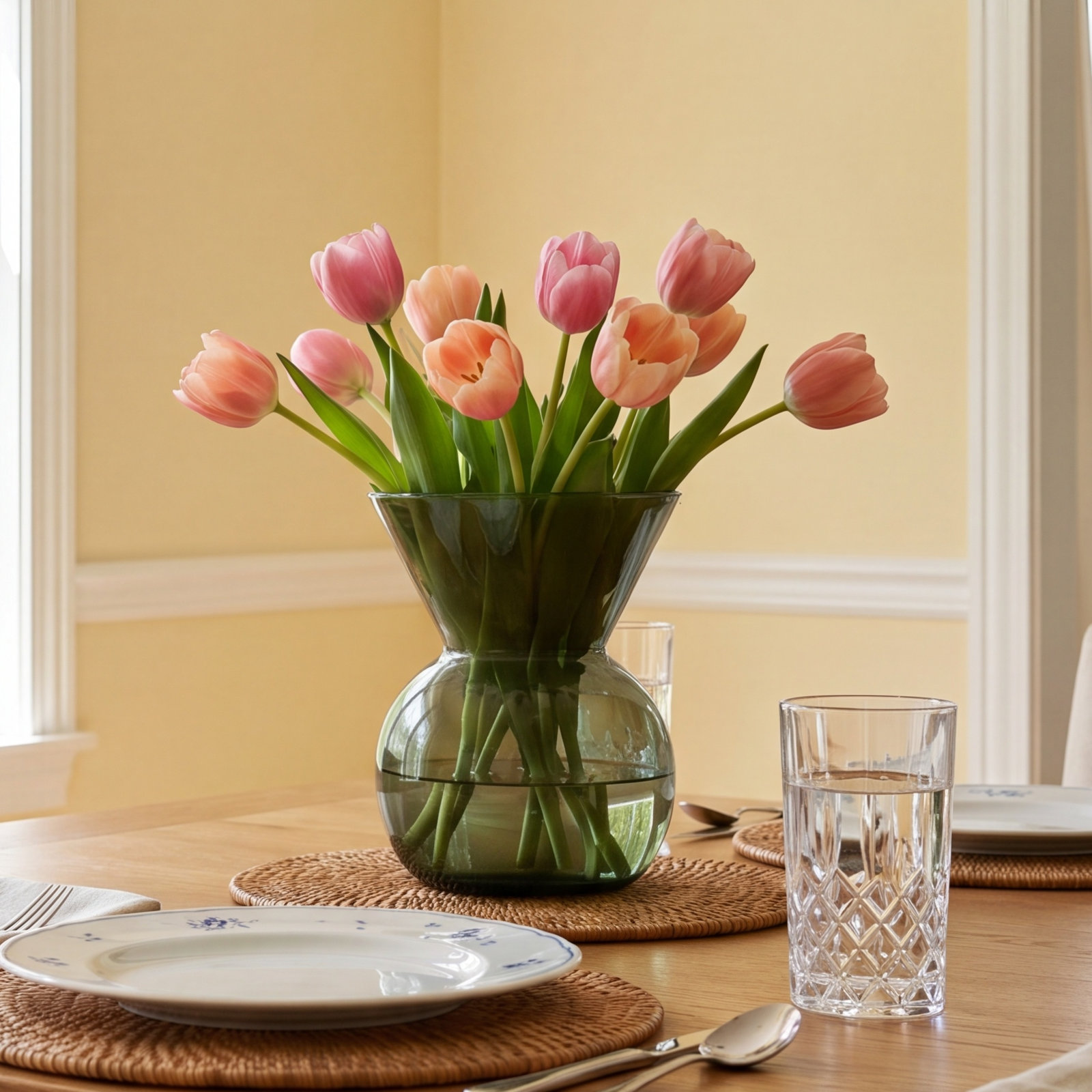 Geri 6'' Glass Table Vase, Turquoise