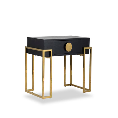 Paradigm Solid Wood Top End Table with Storage