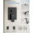 Ceiling Mount Pressure Balanced Shower System, 10" Dual  Showerheads System with Filter and Valve-128488830
