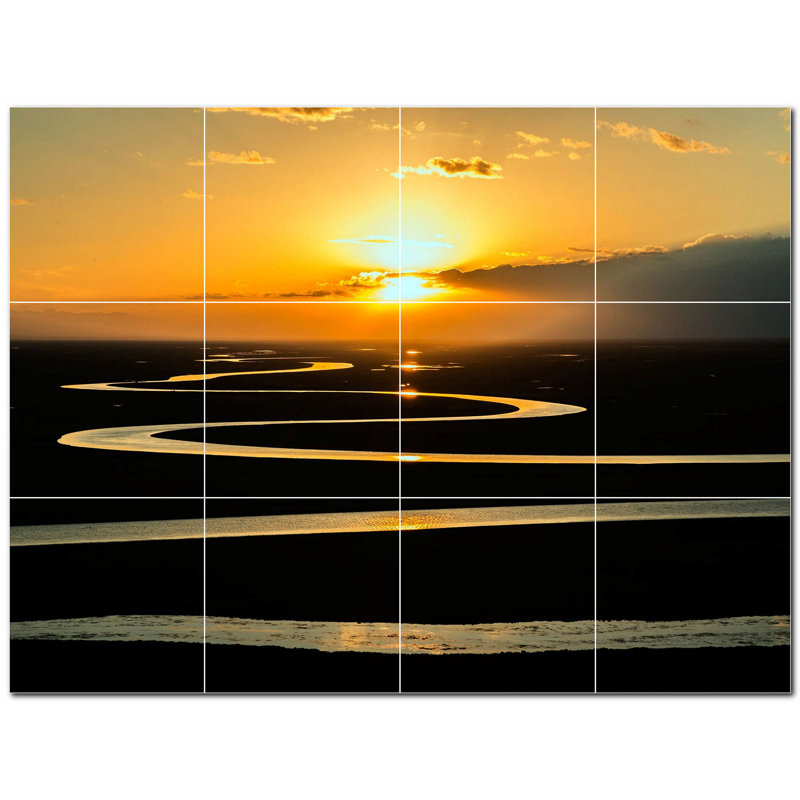 6 in. x 6 in. Ceramic Decorative Mural
