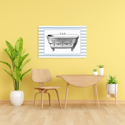 Vintage Clawfoot Bathtub Elegant Vintage Abstract Wall Art