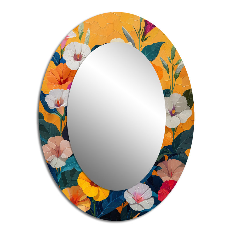 Miroir mural orange orange, 40 po x 30 po