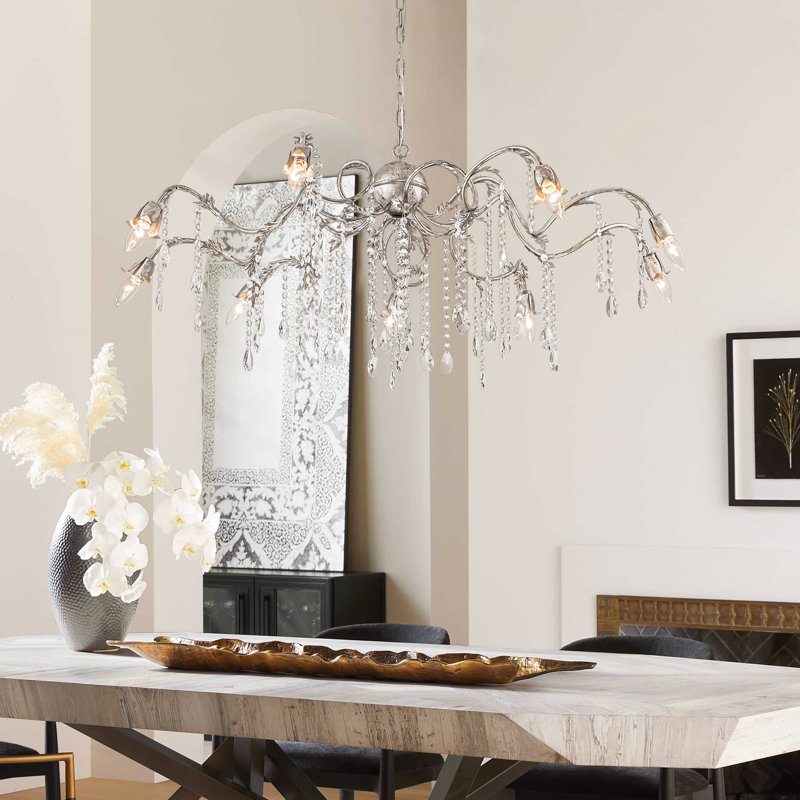 9 - Light Crystal Chandeliers Pendants Light