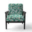 Motif à pois Coastal Tranquility - fauteuil rembourré moderne, fauteuil d'appoint à pois