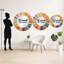 Coloré Mid-Century optique Serenade I - miroir décoratif moderne de style Mid-Century, grand miroir mural de style Mid-Century, impression d'art en métal-99619970-121544083