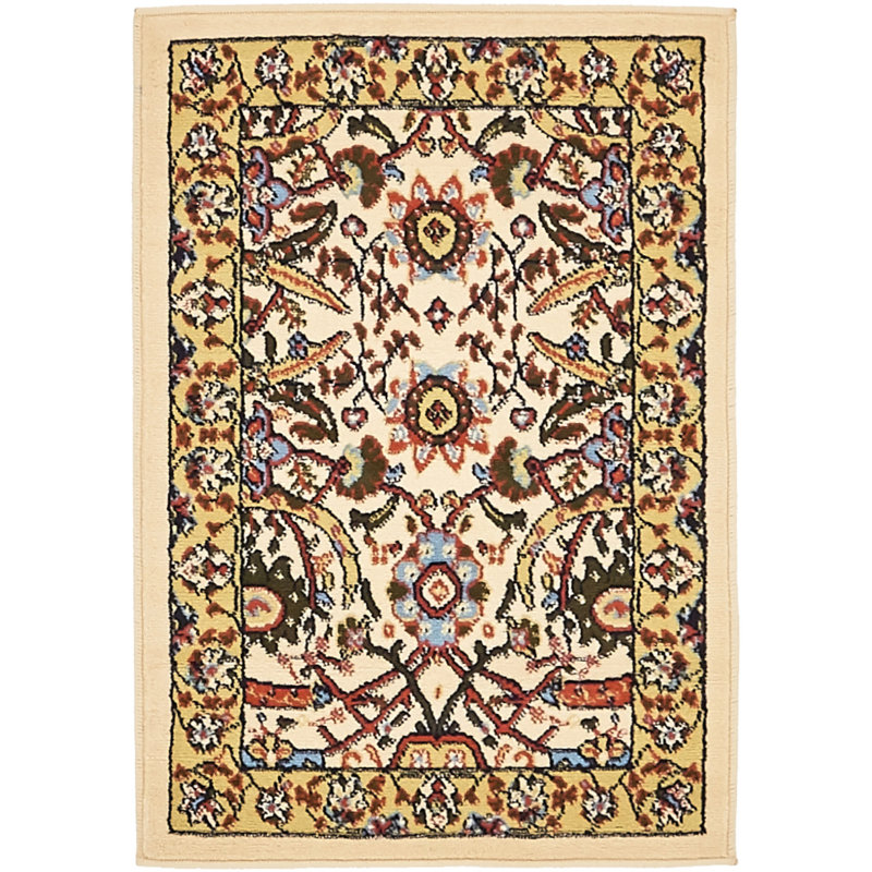 Floral Area Rug, Rectangle 66 x 91cm