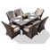 Algird Rectangular 6 - Person 63" Long Dining Set with Cushions