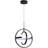 Jamarris Modern LED Chandelier, Pendant Light Adjustable Height & Dimmable, 3 Ring 22W 4000K Chandeliers-1264349143