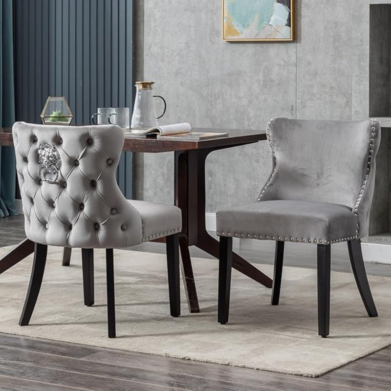 Sanora Upholstered Dining Chair, Grey