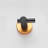 2 Pieces J-Hook Round Base Wall-Mount Robe/Towel Hook In Black Gold-119559645