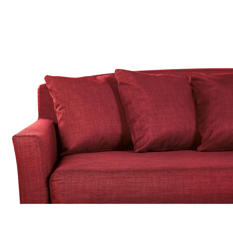Abdulbaki Box Cushion Sofa Slipcover, Red