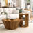 Octagonal Log Color  Rubber Wood Set Of Two Coffee Table, Coffee Table, Living Room Bedroom(Set Of Two Pieces)-886652434