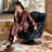 A 360° rotating U-shaped lounge chair-1995695381