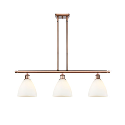 Luminaire suspendu linéaire à 3 lumières pour îlot de cuisine Angelka